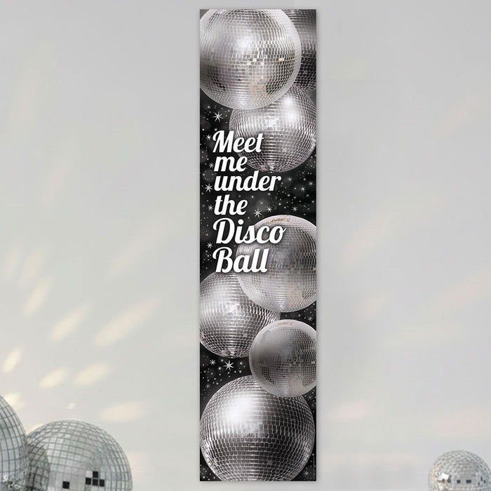 Disco Party Portrait Banner - 30cm x 120cm