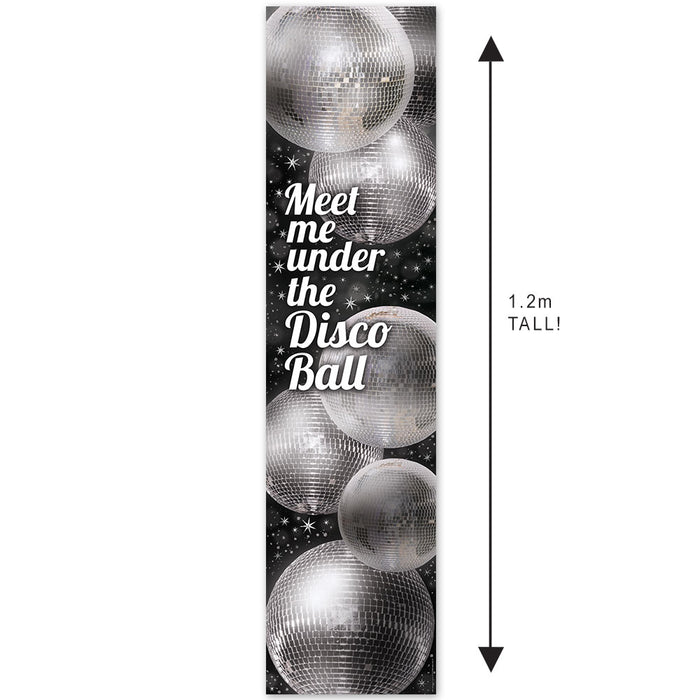 Disco Party Portrait Banner - 30cm x 120cm