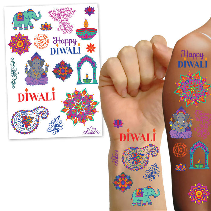 Diwali Tattoos - Sheet of 18