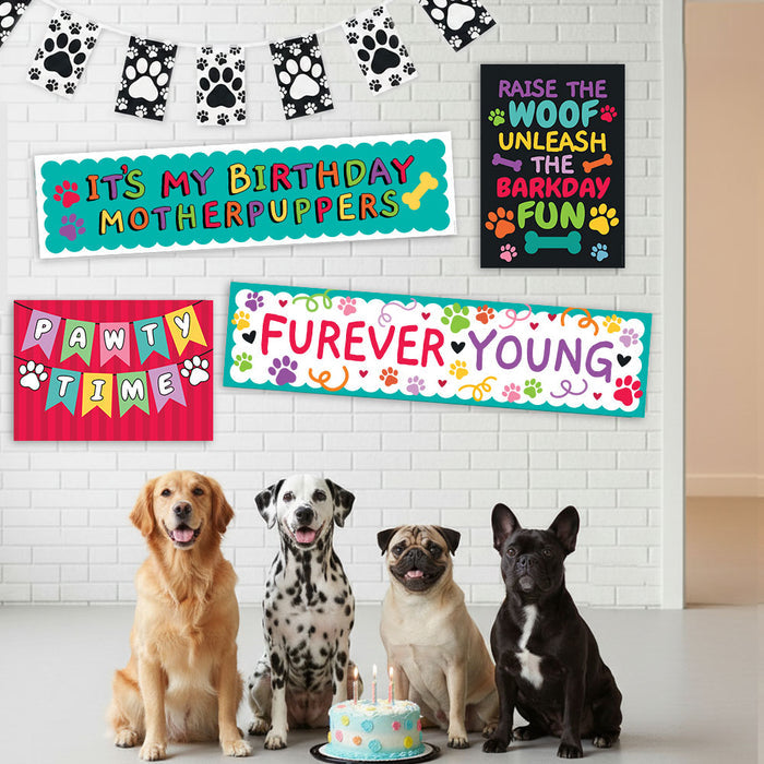Dog Birthday Party Paper Decoration Pack