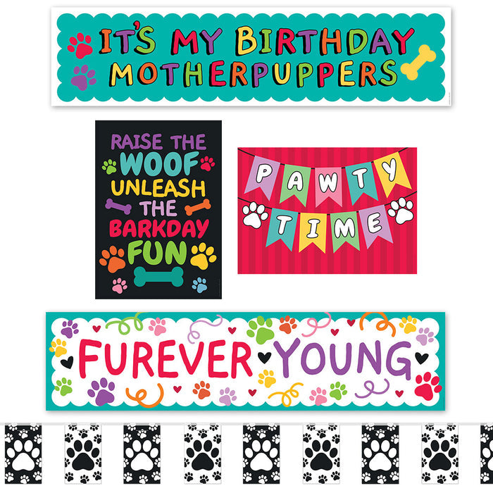 Dog Birthday Party Paper Decoration Pack