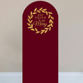Eat Drink and Be Merry Red Gold Christmas Sailboard Stand-Up - 185cm