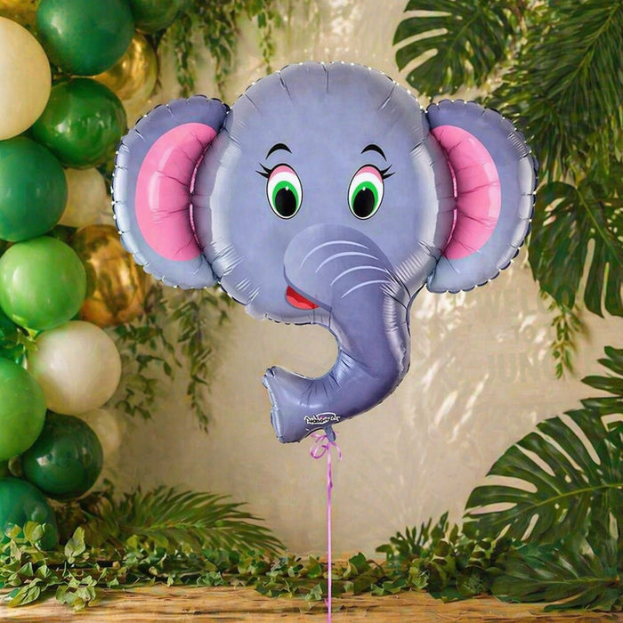 Elephant Face Foil Balloon - 37"