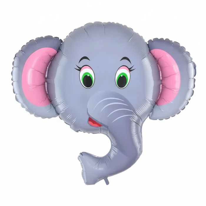 Elephant Face Foil Balloon - 37"
