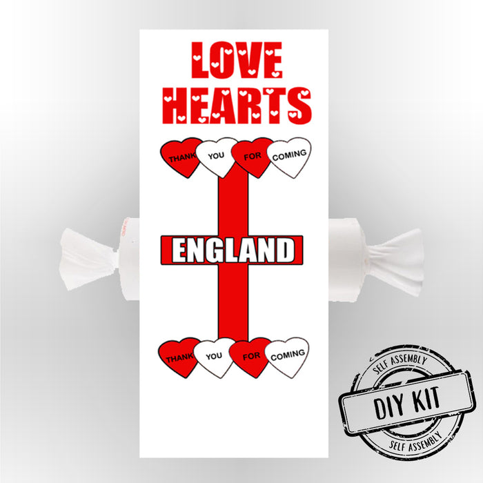 England Theme Love Heart Sweets - Pack of 30