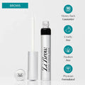 LiBrow purified eyebrow serum with applicator, cruelty-free, paraben-free, physician-formulated for fuller brows
