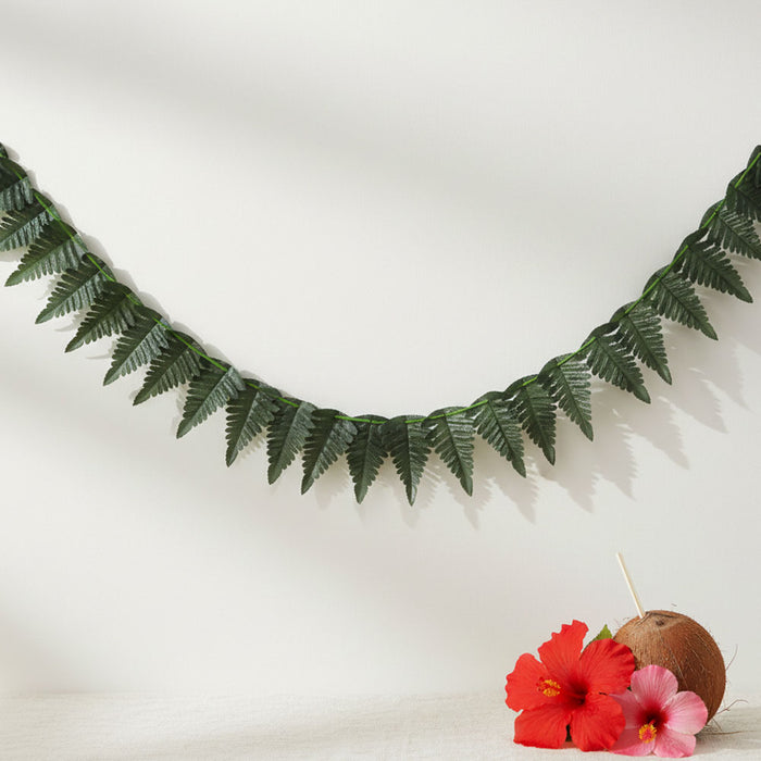 Fabric Tropical Fern Leaf Garland - 3m