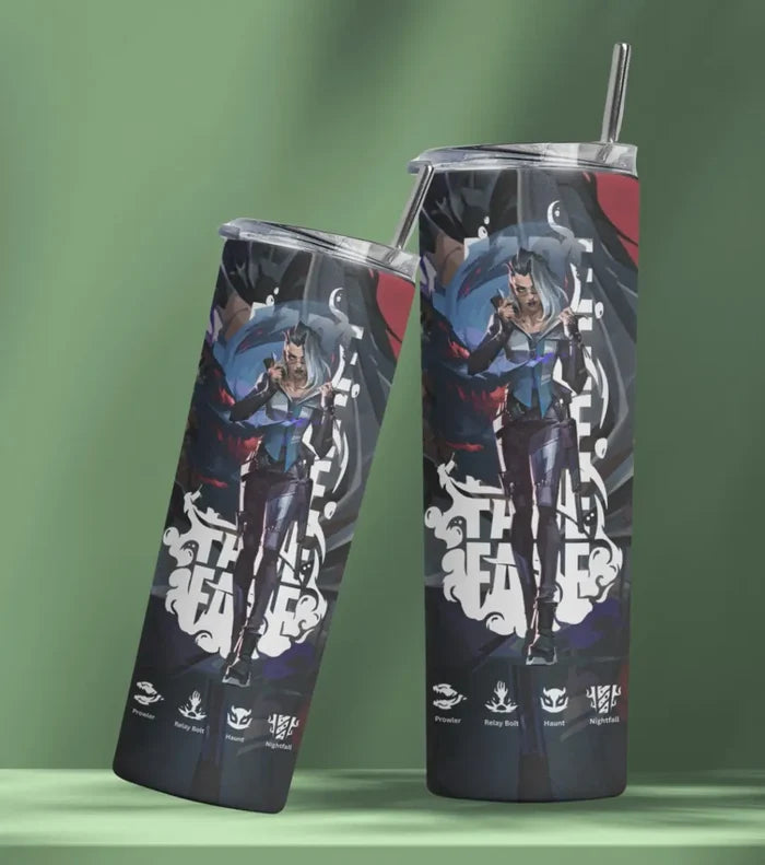 Fade Valorant Tumbler – Nightmare’s Embrace | Game-Day Drinkware - Valorant