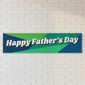 Happy Father's Day Geometric Banner - White Brick Wall