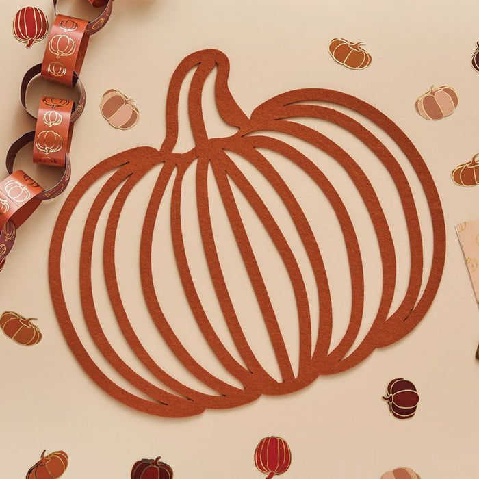 Felt Pumpkin Placemats - Pack of 4