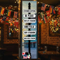Football 2026 Stadium Signpost Portrait Banner - 30cm x 120cm