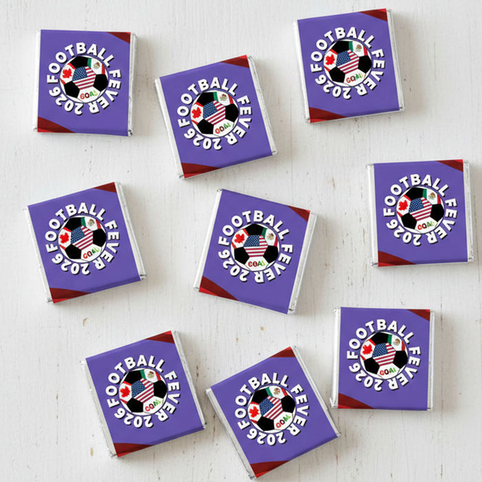 Football Fever 2026 Square Chocolates - Pack Of 16