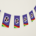 Football 2026 Bunting Close Up