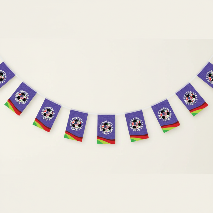 Football 2026 Bunting Hung on Wall