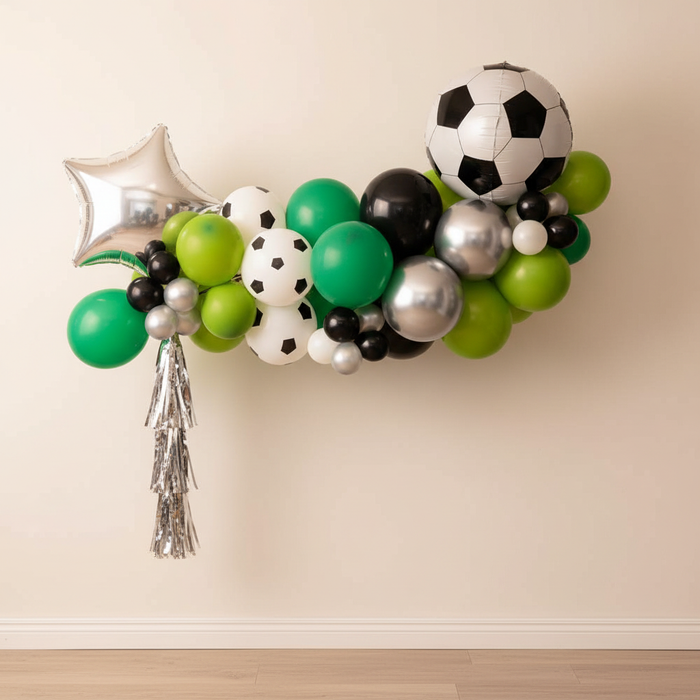 Football Balloon Arch with Background