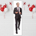 Thomas Tuchel Banner with England Flags and Balloons