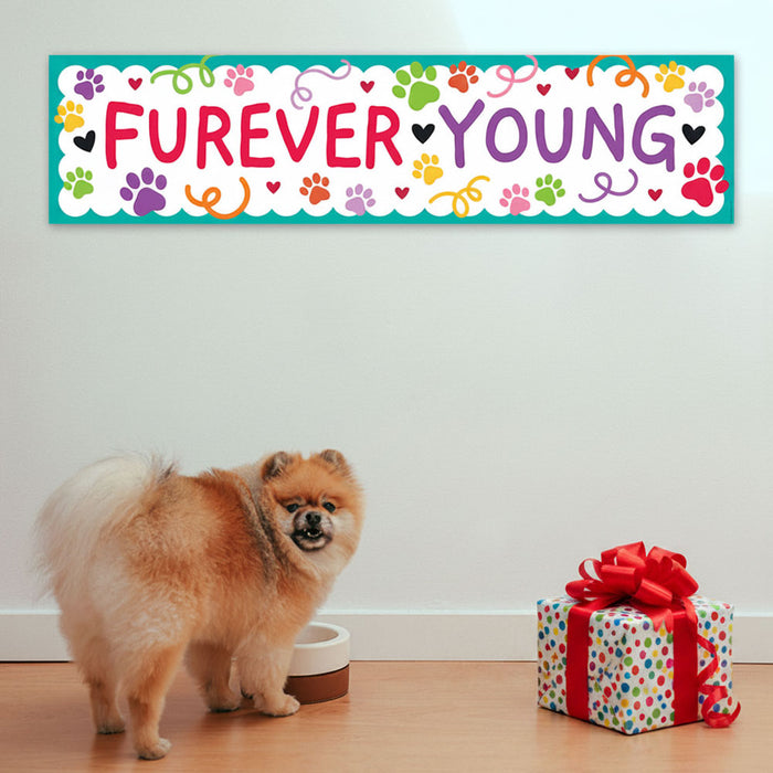Furever Young Pet Banner - 120cm x 30cm