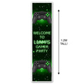 Gamer Personalised Portrait Wall and Door Banner Decoration - 1.2m