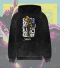 Gekko – Creature Crew Valorant Acid Wash Hoodie | Premium Gamer Streetwear - Black / XS - Valorant