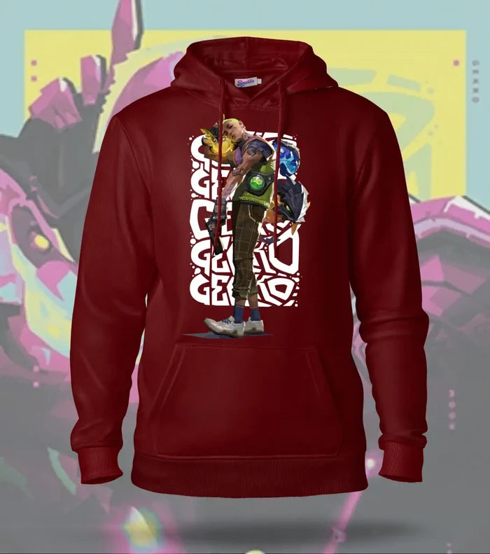 Gekko | Valorant – Creature Crew Regular Hoodie - Maroon / S - Valorant