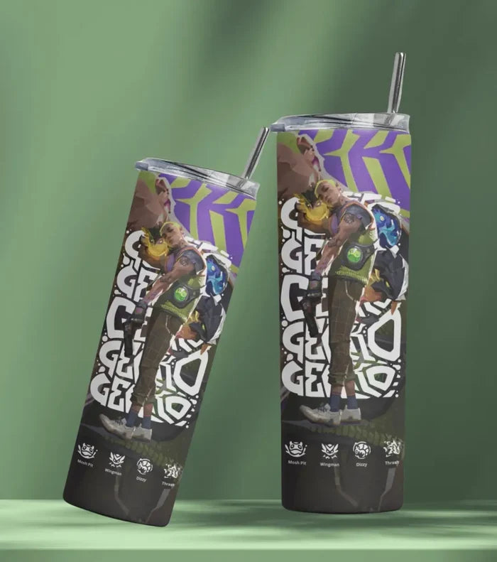 Gekko Valorant Tumbler – Creature Crew | Desk-to-Ranked Essential - Valorant
