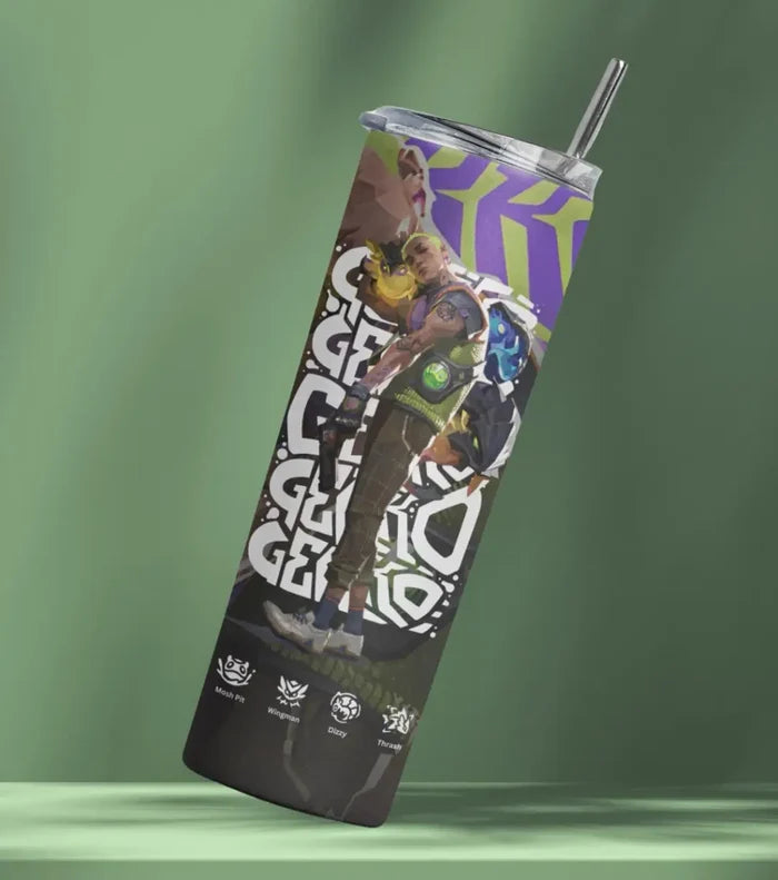 Gekko Valorant Tumbler – Creature Crew | Desk-to-Ranked Essential - Valorant