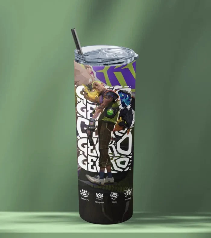 Gekko Valorant Tumbler – Creature Crew | Desk-to-Ranked Essential - Valorant