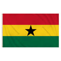 Ghana Fabric Flag - 3ft x 5ft