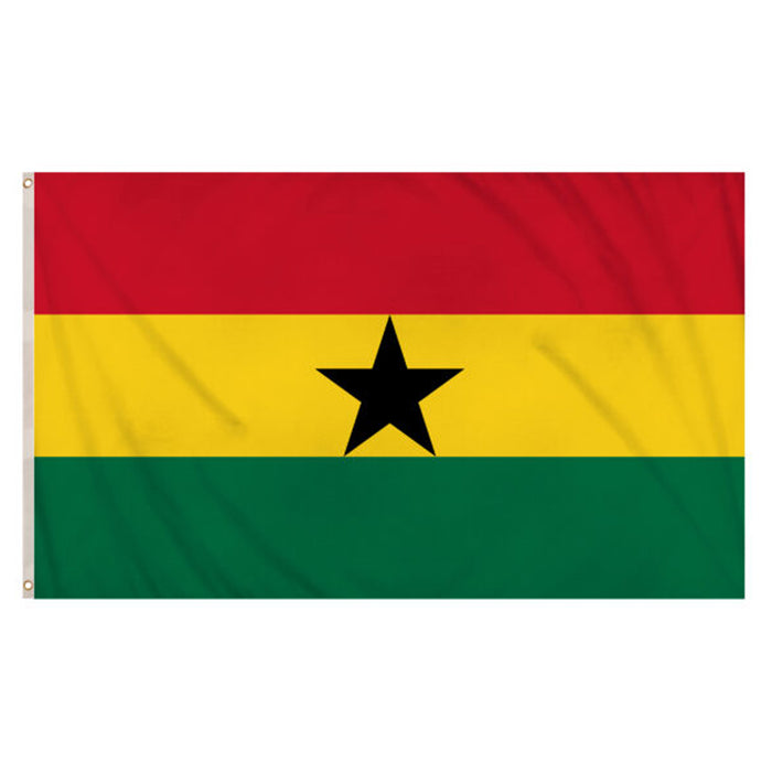 Ghana Fabric Flag - 3ft x 5ft
