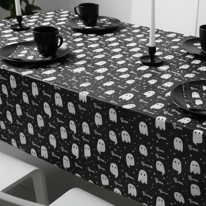 Ghost Plastic Wipe Clean Tablecloth - 132cm x 178cm