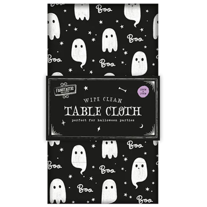 Ghost Plastic Wipe Clean Tablecloth - 132cm x 178cm