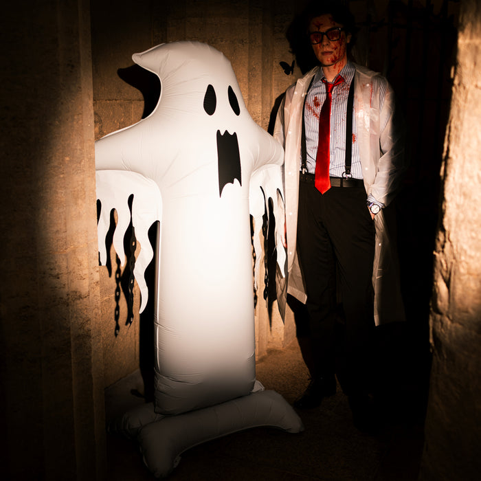 Giant Ghost Foil Standing Balloon - 1.65m