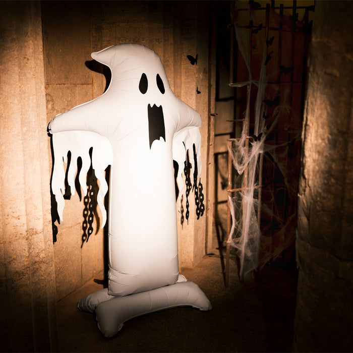 Giant Ghost Foil Standing Balloon - 1.65m