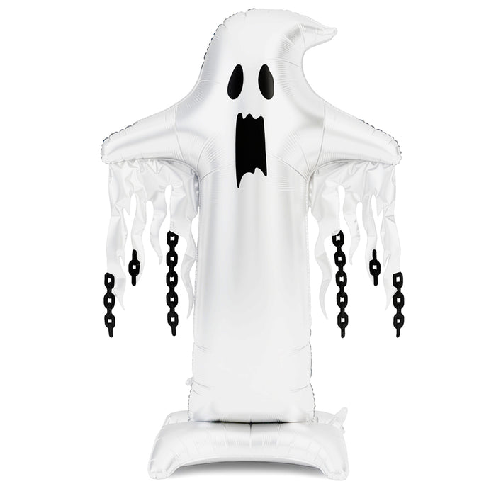 Giant Ghost Foil Standing Balloon - 1.65m