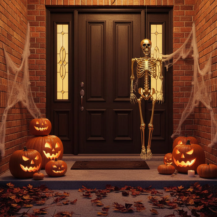 Giant Gold Skeleton Prop Decoration – 160cm