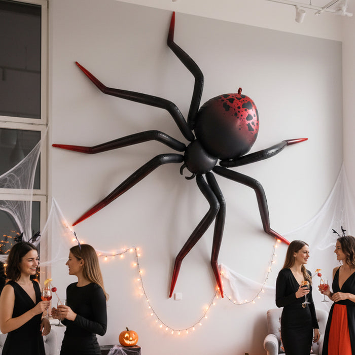 Giant Spider Foil Balloon Inflatable - 2.75m