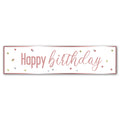 Glitz Rose Gold Happy Birthday Banner - 1.2m