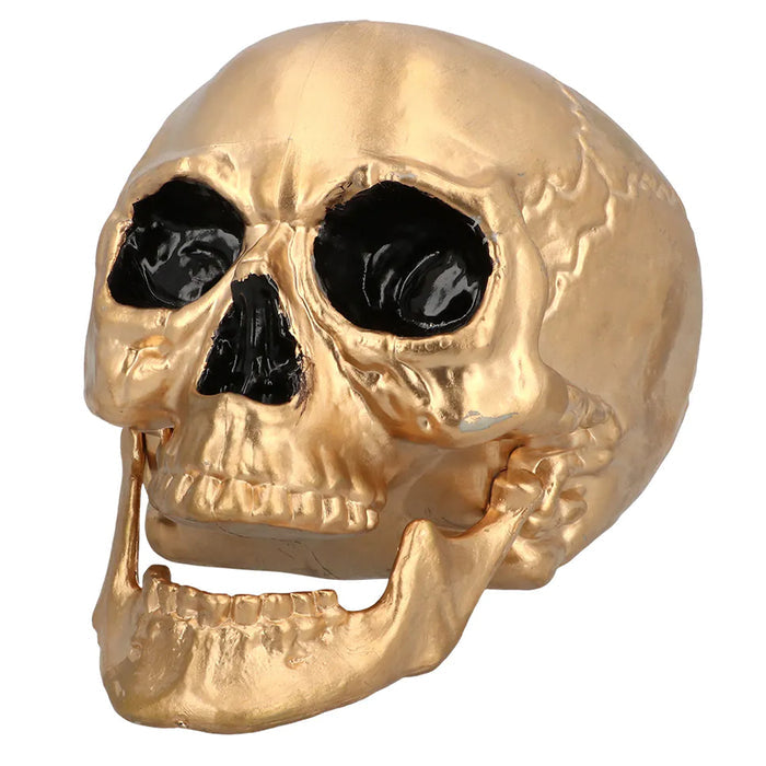 Gold Skull Prop Decoration – 24cm