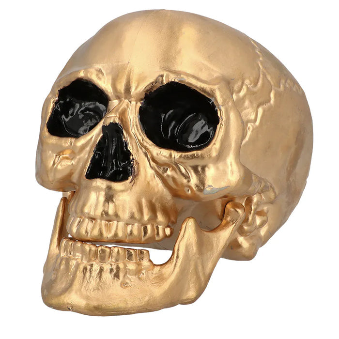 Gold Skull Prop Decoration – 24cm