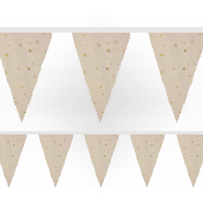 Gold Star Fabric Bunting - 4m