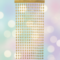 Gold star curtain with background