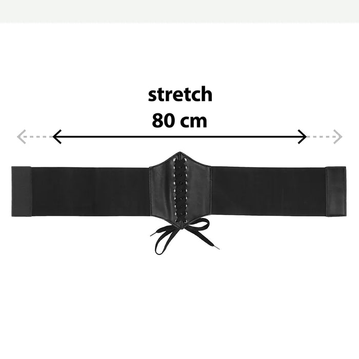 Gothic Black Stretch Corset Accessory