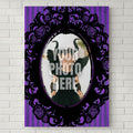 Gothic Girl Ornate Frame Personalised Poster - Custom A3 Print