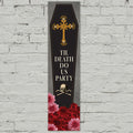Gothic Til Death Do Us Party Coffin Portrait Banner - 30cm x 120cm