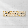 ConGRADulations Banner on White Brick Wall
