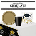 Graduation Tableware Party Pack for 8 People With FREE Banner