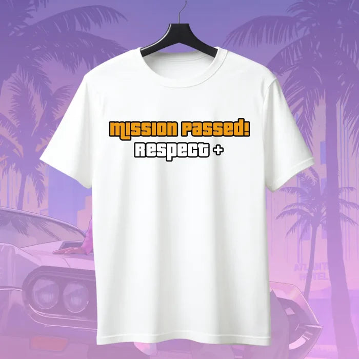 GTA | Mission Passed! Respect+ T-Shirt - White / S - GTA
