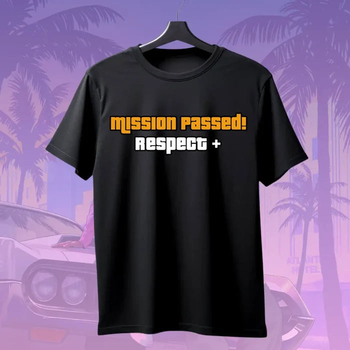 GTA | Mission Passed! Respect+ T-Shirt - Black / S - GTA