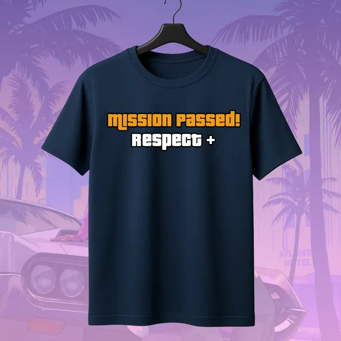 GTA | Mission Passed! Respect+ T-Shirt - Navy / S - GTA