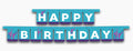 Gymnastics Party Happy Birthday Jointed Banner Decoration - 3m
